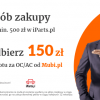 Zrób zakupy w iParts.pl i odbierz 150 PLN na OC w MUBI